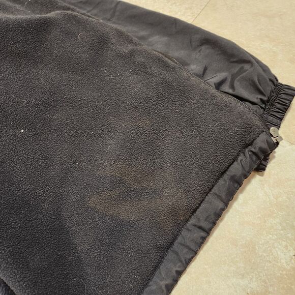 VTG Y2K NIKE Mens L Large Fleece Lined Black Windbreaker Jacket 2000s Silver Tag - Picture 10 of 13